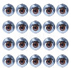 10 Pairs Iron & Plastic Blinkable Craft Eye DIY-GL0005-20B-1
