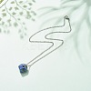 Natural Gemstone Pendant Necklace NJEW-JN03891-5