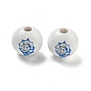 Natural Wood European Beads WOOD-S059-01I-2