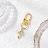 Mushroom Brass Micro Pave Cubic Zirconia Pendant Decorations HJEW-JM03953-1