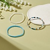 3Pcs 3 Style Glass Seed Rectangle Beaded Stretch Bracelets Set BJEW-JB09037-5