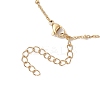 Natural Cultured Freshwater Pearl & Freshwater Shell Star & Brass Pave Colorful Cubic Zirconia Cross Pendant 304 Stainless Steel Cable Chain Y Necklaces NJEW-JN05365-5
