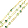 Real 18K Gold Plated Brass Oval & Flat Round Link Chains CHC-F844-10B-2
