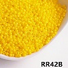 Opaque 6/0 Glass Seed Beads SEED-I013-4mm-RR42B-1
