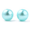 Spray Painted ABS Plastic Imitation Pearl Beads OACR-T015-05C-08-2