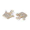 Alloy Crystal Rhinestone Pendants PALLOY-F288-01LG-3