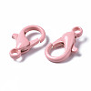 Spray Painted Eco-Friendly Alloy Lobster Claw Clasps PALLOY-T080-06E-11-NR-3