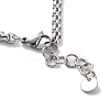 Natural Mixed  Gemstone with 201 Stainless Steel Necklaces NJEW-Q334-01C-3
