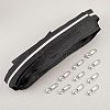 Nylon Closed-end Zipper and Zinc Alloy Zipper Sliders Zipper Head DIY-BC0011-65-5
