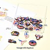 20Pcs 10 Styles Independence Day Silicone Focal Beads SIL-CJ0001-76-9