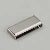 Zinc Alloy Ribbon Crimp Ends FIND-WH0126-13F-P-1