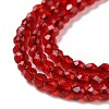 Transparent Glass Beads Strands GLAA-H021-04-24-5