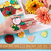 36Pcs 9 Style Cellulose Acetate(Resin) Pendants KY-CD0001-02-6