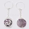 Natural Amethyst Keychain KEYC-P041-C019-2