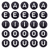 500Pcs 5 Style Opaque Acrylic Beads SACR-TA0001-16-1