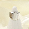 304 Stainless Steel Wide Cuff Rings for Women RJEW-G338-20P-2