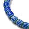 Handmade Lampwork Chevron Beads Strands LAMP-K041-01A-21-4