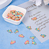 40Pcs 2 Colors  Alloy Enamel Connector Charms FIND-TA0004-74-4
