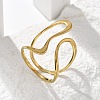 304 Stainless Steel Cuff Rings RJEW-C124-06A-G-2