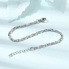 3MM 304 Stainless Steel Twisted Oval Link Chain Bracelets for Man and Women SA-CBAB767-17A-P-2