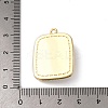 Light Gold Tone Alloy Enamel Pendants ENAM-B028-37KCG-01A-3