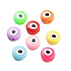 Opaque Printed Acrylic Beads OACR-G038-04-1