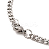 Non-Tarnish 304 Stainless Steel Cross with Tree of Life Pendant Necklaces LS-NJEW-M197-02P-3