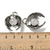 Bat Natural Quartz Crystal Pendants G-F766-03AS-10-3