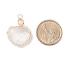 Natural Quartz Crystal & Freshwater Pearl Pendants PALLOY-JF01661-06-4