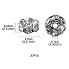 Brass Rhinestone Spacer Beads RB-YW0001-05D-01P-4