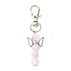 Angel Glass Pendant Decorations HJEW-YW00009-06-1