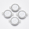 Alloy Enamel Links Connectors ENAM-TAC0003-01S-04E-1