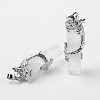 Tube Natural Crystal Pendants G-L455-H11-2