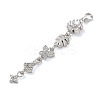 Brass Micro Pave Clear Cubic Zirconia Pendants LS-KK-D101-01B-P-2