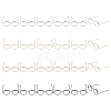 24Pcs 4 Colors Iron Eyeglasses Frames AJEW-GO0002-18-1