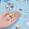 16Pcs 8 Style Handmade Porcelain Pendants PALLOY-HS00032-3
