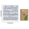 Wave PET Plastic Hollow Out Drawing Painting Stencils Templates DIY-WH0244-280-2