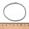 Tarnish Resistant 304 Stainless Steel Wheat Chain Bracelets BJEW-M187-12-F-3