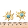 Dyed Synthetic Turquoise Sea Animal Pendants STAS-H483-33B-G-3