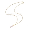 Electroplated Natural Keshi Pearl Pendant Necklaces NJEW-JN05604-01-4
