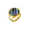 304 Stainless Steel with Natural Shell Cuff Open Rings for Women GL7761-4-3