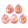 Cherry Quartz Glass Pendants G-T122-71L-1