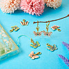 Alloy Enamel Pendant Decorations HJEW-TAC0042-6