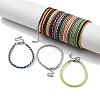 Polyester Cord Braided Bracelet Makings MAK-Z003-01P-1