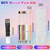 9Pcs ABS Plastic Ball-Point Pen AJEW-FS0001-43C-3