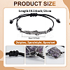6Pcs 2 Styles Waxed Polyester Cord Bracelets BJEW-AR00001-2