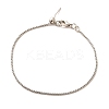 Brass Box Chain Bracelets for Women BJEW-G735-15P-1