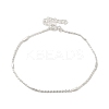Faceted Column 925 Sterling Silver Cable Chain Bracelets for Women BJEW-E101-01S-08-1