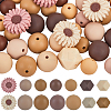 100Pcs 14 Styles Daisy Food Grade Eco-Friendly Focal Silicone Beads SIL-SC0002-16-1