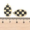 304 Stainless Steel Enamel Pendants STAS-P447-01A-G-3